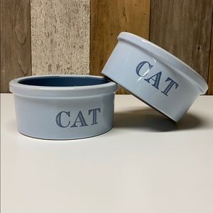 Harry Barker blue cat bowls